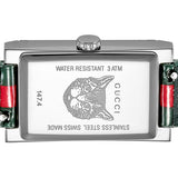 Gucci G Frame Quartz Green & Red Mother of Pearl Dial Multicolor Leather Strap Watch For Women - YA147408