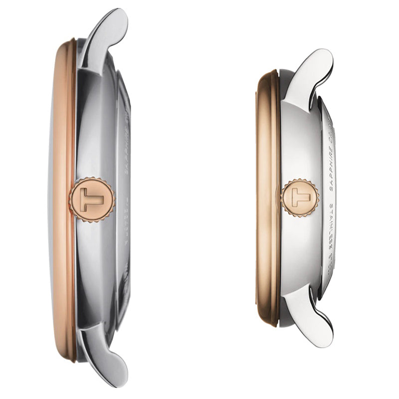 Tissot Carson Premium Powermatic 80 Silver Dial Two Tone Steel Strap Watch For Men - T122.407.22.033.00