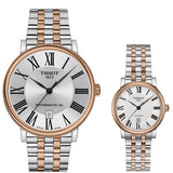 Tissot Carson Premium Powermatic 80 Silver Dial Two Tone Steel Strap Watch For Men - T122.407.22.033.00