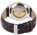 Tissot T Classic T One Automatic Silver Dial Brown Leather Strap Watch For Men - T038.430.16.037.00