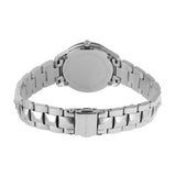 Michael Kors Runway Mercer Quartz Mother of Pearl Blue Dial Silver Steel Strap Watch For Women - MK6857