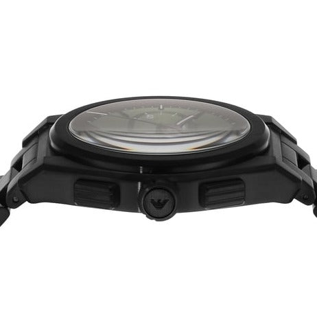 Emporio Armani Analog Chronograph Blue Dial Silver Steel Strap Watch For Men - AR11561