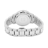 Daniel Wellington Iconic Link Black Dial Silver Steel Strap Watch For Women - DW00100342