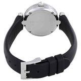 Gucci Diamantissima Quartz Diamonds Black Dial Black Leather Strap Watch for Women - YA141506