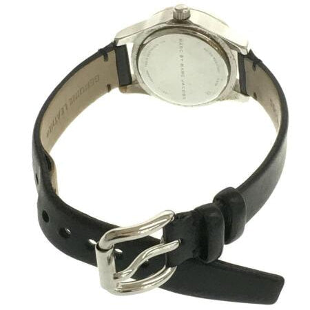 Marc Jacobs Blade Black Dial Black Leather Strap Watch for Women - MBM1211