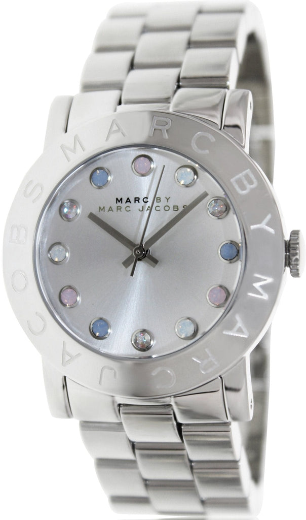 Marc Jacobs Amy Dexter Silver Dial Silver Steel Strap Watch for Women - MBM3214