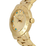 Marc Jacobs Amy Dexter Gold Dial Gold Steel Strap Watch for Women - MBM3215