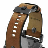 Diesel Mr Daddy 2.0 Chronograph Black Dial Brown Leather Strap Watch For Men - DZ7332