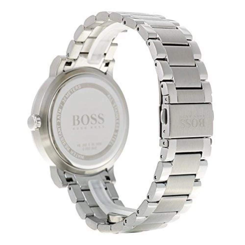 Hugo Boss Oxygen Grey Dial Silver Steel Strap Watch for Men - 1513596