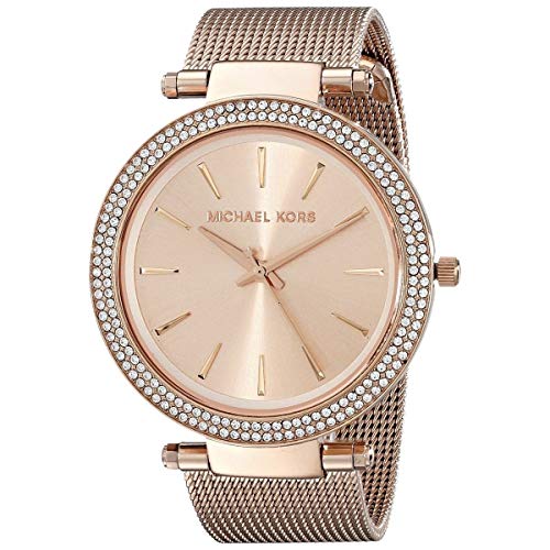 Michael Kors Darci Rose Gold Dial Rose Gold Mesh Bracelet Watch for Women - MK3369