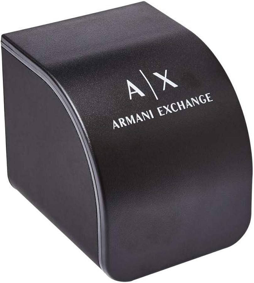 Armani Exchange Drexler Chronograph Black Dial Black Steel Strap Watch For Men - AX2639