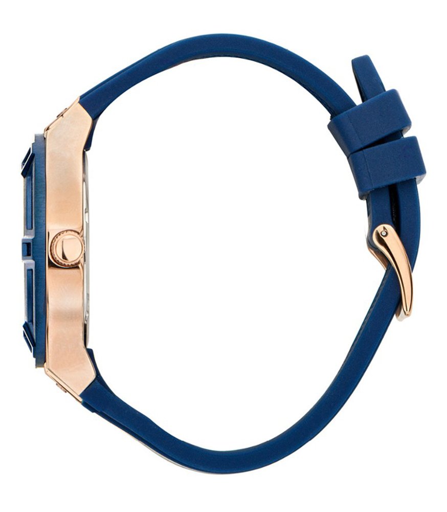 Guess Jet Setter Analog Quartz Blue Dial Blue Rubber Strap Watch For Women - W0571L1