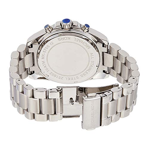 Michael Kors Bradshaw Black Dial Silver Steel Strap Watch for Men - MK5705