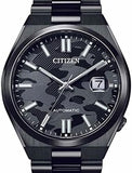 Citizen Tsuyosa Automatic Camouflage Black Dial Black Steel Strap Watch For Men - NJ0155-87E