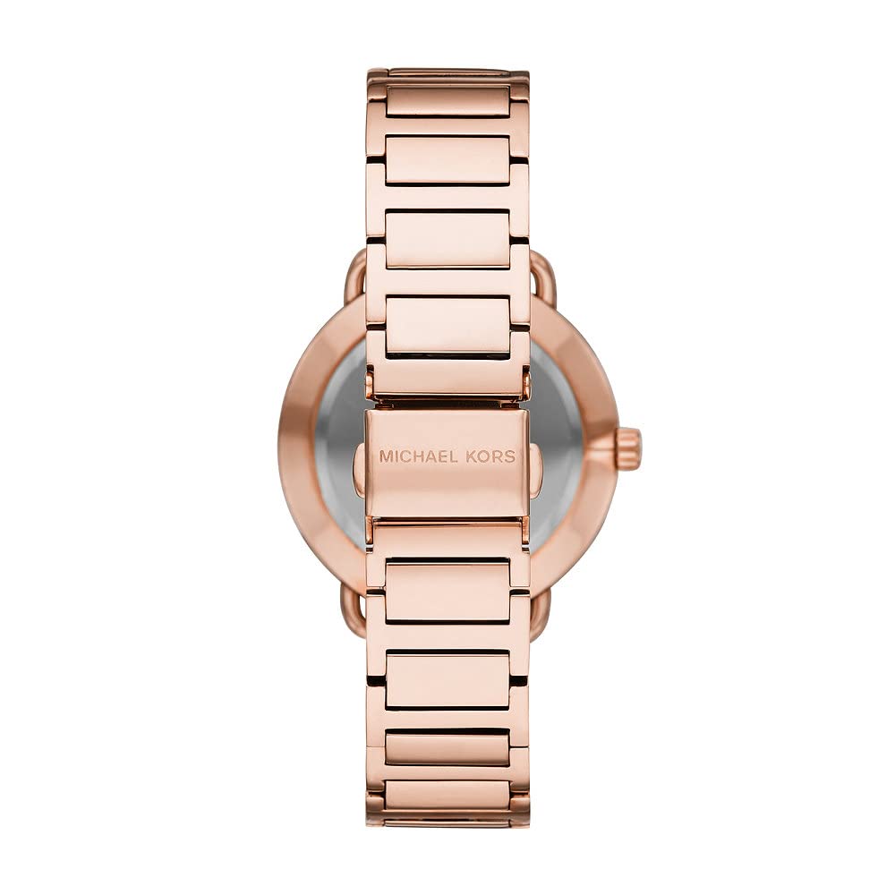 Michael Kors Portia Rose Gold Dial Rose Gold Steel Strap Watch for Women - MK3640