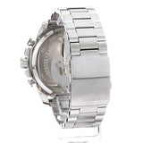 Diesel Mega Chief Chronograph White Dial Silver Steel Strap Watch For Men - DZ4477