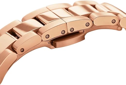 Daniel Wellington Iconic Link Emerald Green Dial Rose Gold Steel Strap Watch For Women - DW00100421