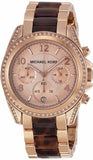 Michael Kors Blair Rose Gold Dial Two Tone Steel Strap Watch For Women - MK5859