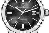 Maurice Lacroix Aikon Automatic Black Dial Silver Steel Strap Watch For Men - AI6008-SS002-330-1