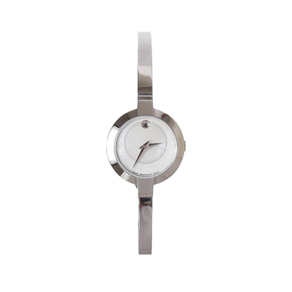 Movado Bela Mother of Pearl Dial Silver Steel Strap Watch For Women - 0606616
