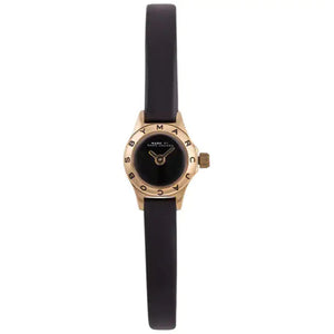 Marc Jacobs Blade Black Dial Black Leather Strap Watch for Women - MBM1345