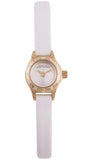 Marc Jacobs Blade White Dial White Leather Strap Watch for Women - MBM1344
