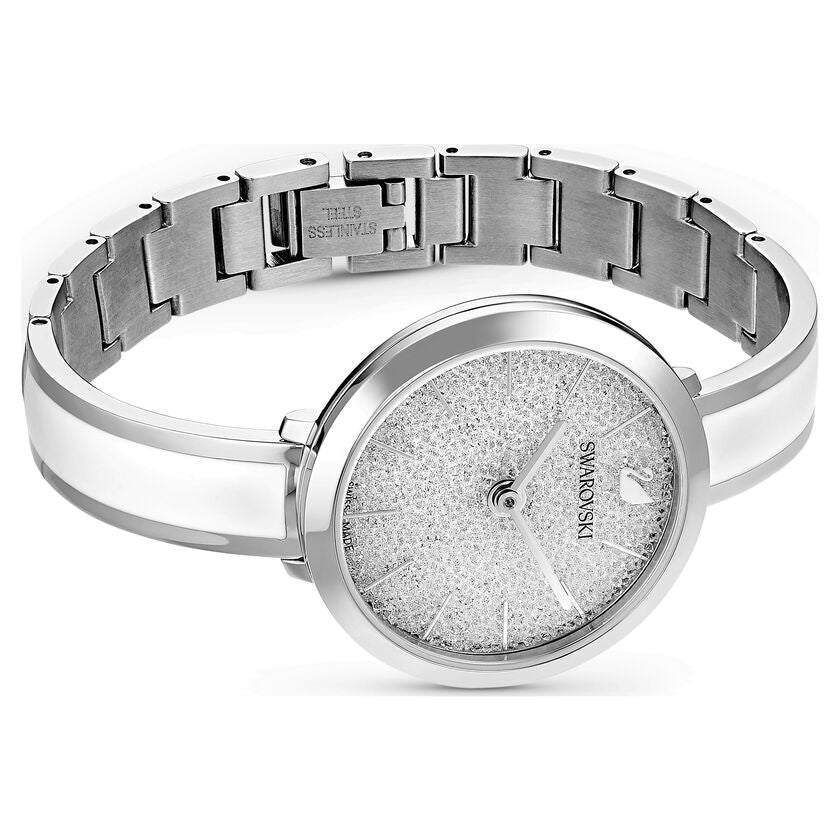 Swarovski Crystalline Delight Silver Dial Two Tone Steel Strap Watch for Women - 5580537