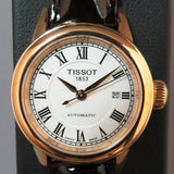 Tissot T Classic Carson White Dial Brown Leather Strap Watch For Women - T085.207.36.013.00