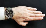 Tissot T Classic Chrono XL Black Dial Silver Steel Strap Watch For Men - T116.617.11.057.01