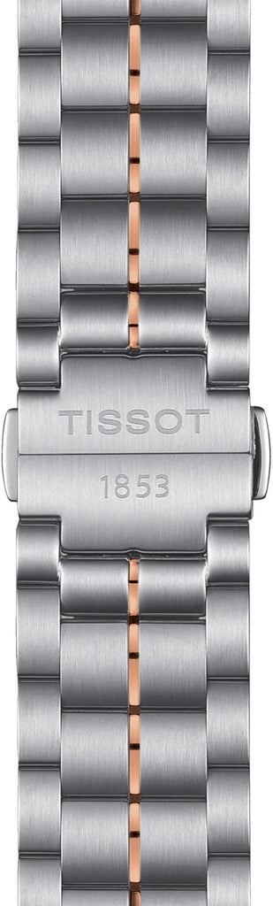 Tissot T Classic Luxury Powermatic 80 Black Dial Silver Steel Strap Watch For Men - T086.407.22.067.00