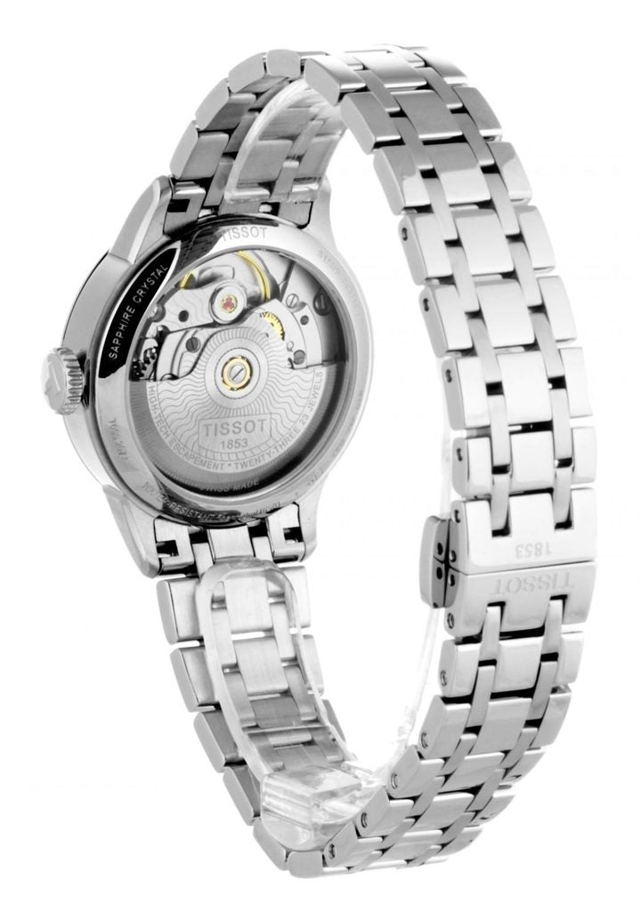 Tissot Chemin Des Tourelles Powermatic 80 Lady Blue Dial Silver Steel Strap Watch For Women - T099.207.11.048.00