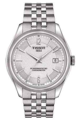 Tissot Ballade Powermatic 80 Cosc Silver Dial Silver Steel Strap Watch For Men - T108.408.11.037.00