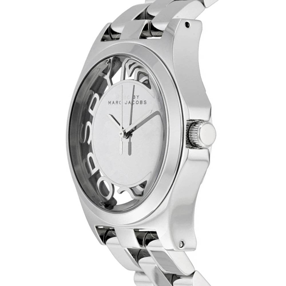 Marc Jacobs Henry White Dial Silver Steel Strap Watch for Women - MBM3291