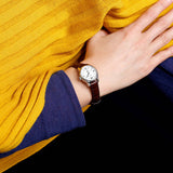 Tissot Le Locle Automatic Lady Silver Dial Brown Leather Strap Watch For Women - T41.1.113.77