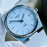 Tissot PRX 40 White Dial White Rubber Strap Watch For Men - T137.410.17.011.00