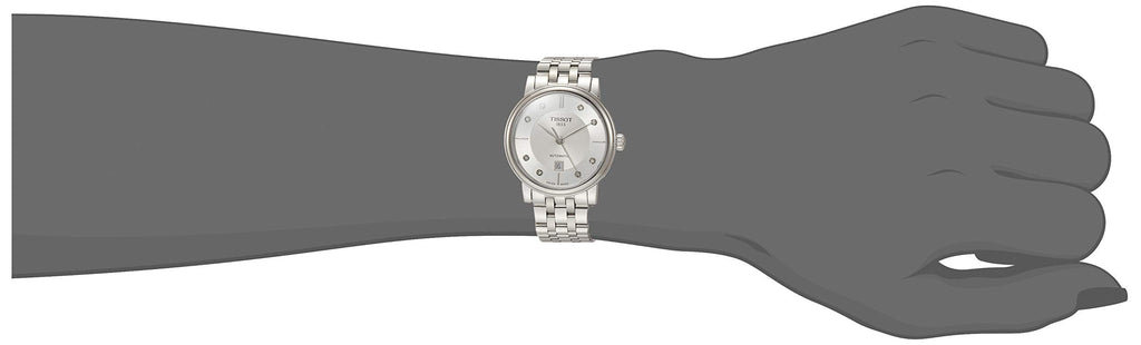 Tissot Carson Premium Automatic Lady Diamonds Silver Dial Silver Steel Strap Watch for Women - T122.207.11.036.00