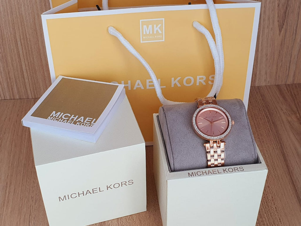 Michael Kors Darci Rose Gold Dial Rose Gold Steel Strap Watch for Women - MK3431