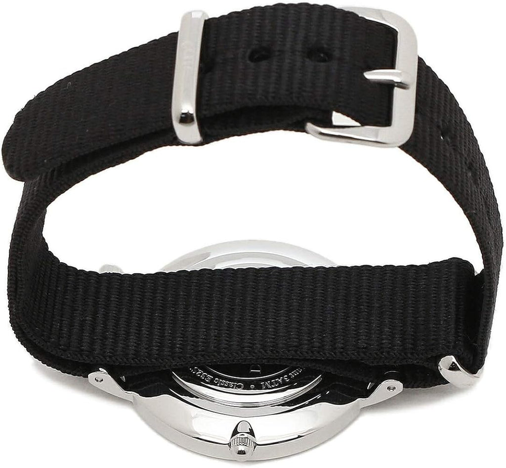 Daniel Wellington Classic Petite Cornwall White Dial Black NATO Strap Watch For Women - DW00100254