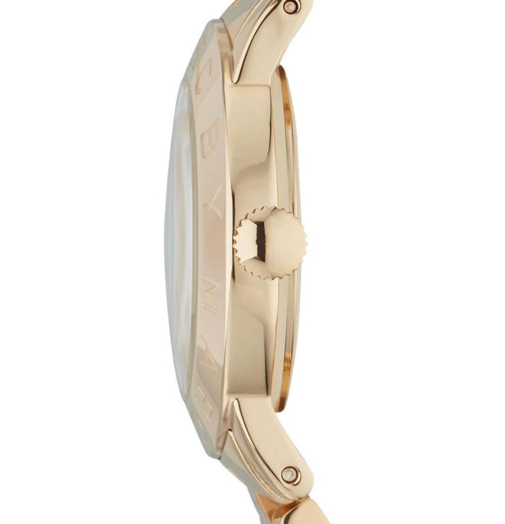 Marc Jacobs Amy Blue Dial Gold Steel Strap Watch for Women - MBM3220
