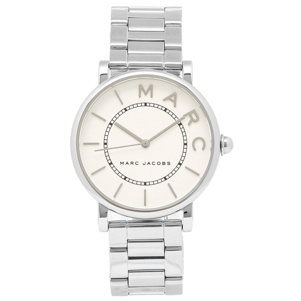 Marc Jacobs Roxy White Dial Silver Steel Strap Watch for Women - MJ3521