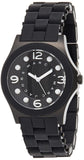 Marc Jacobs Pelly Black Dial Black Silicone Strap Watch for Women - MBM2528
