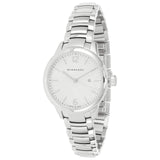 Burberry The Classic Silver Dial Silver Steel Strap Watch for Women - BU10108