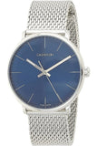 Calvin Klein High Noon Quartz Blue Dial Silver Mesh Bracelet Watch for Men - K8M2112N