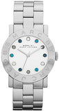 Marc Jacobs Amy White Dial Silver Steel Strap Watch for Women - MBM3140