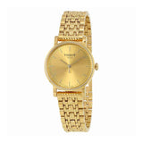 Tissot T Classic Everytime Desire Small Gold Dial Gold Mesh Bracelet Watch For Women - T109.210.33.021.00