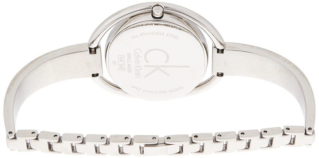 Calvin Klein Impetuous Black Dial Silver Steel Strap Watch for Women - K4F2N111