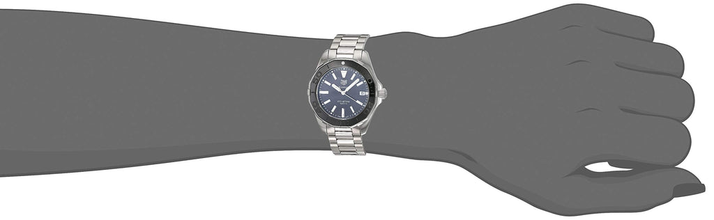 Tag Heuer Aquaracer Quartz Black Dial Silver Steel Strap Watch for Women - WAY131K.BA0748