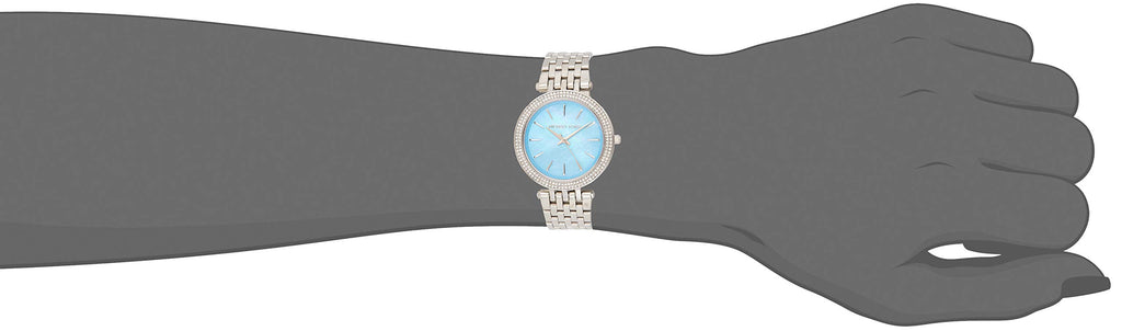 Michael Kors Darci Mother of Pearl Blue  Dial Silver Steel Strap Watch for Women - MK3515