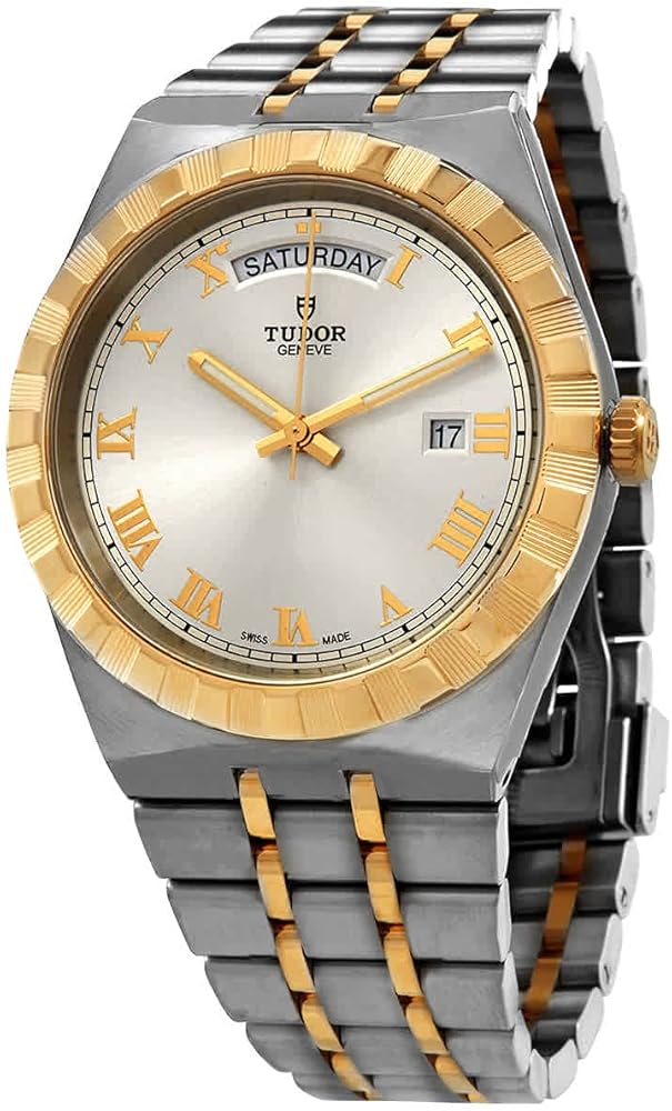 Tudor Royal Automatic Silver Dial Two Tone Steel Strap Watch for Men - M28603-0001