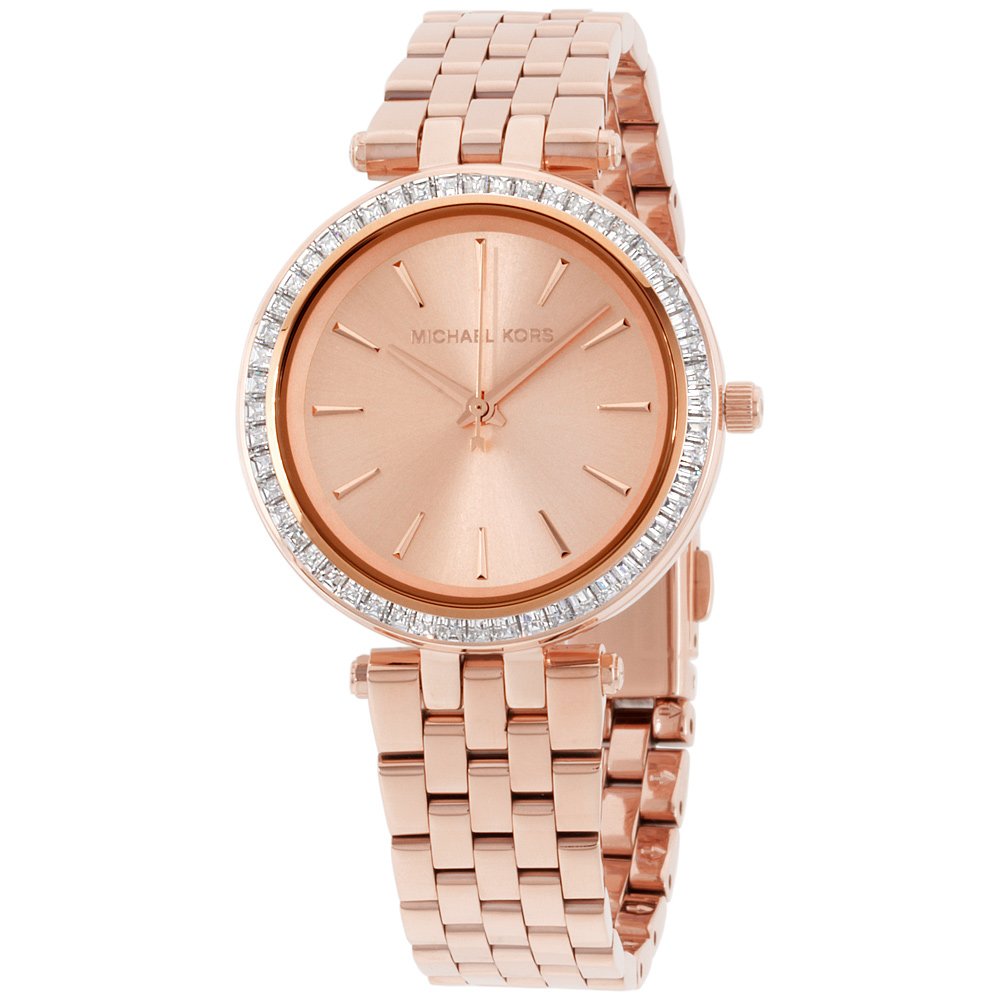 Michael Kors Darci Rose Gold Dial Rose Gold Stainless Steel Strap Watch for Women - MK3366